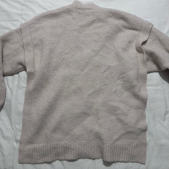 Cozy Cream V-Neck Sweater - Picture 5 of 8